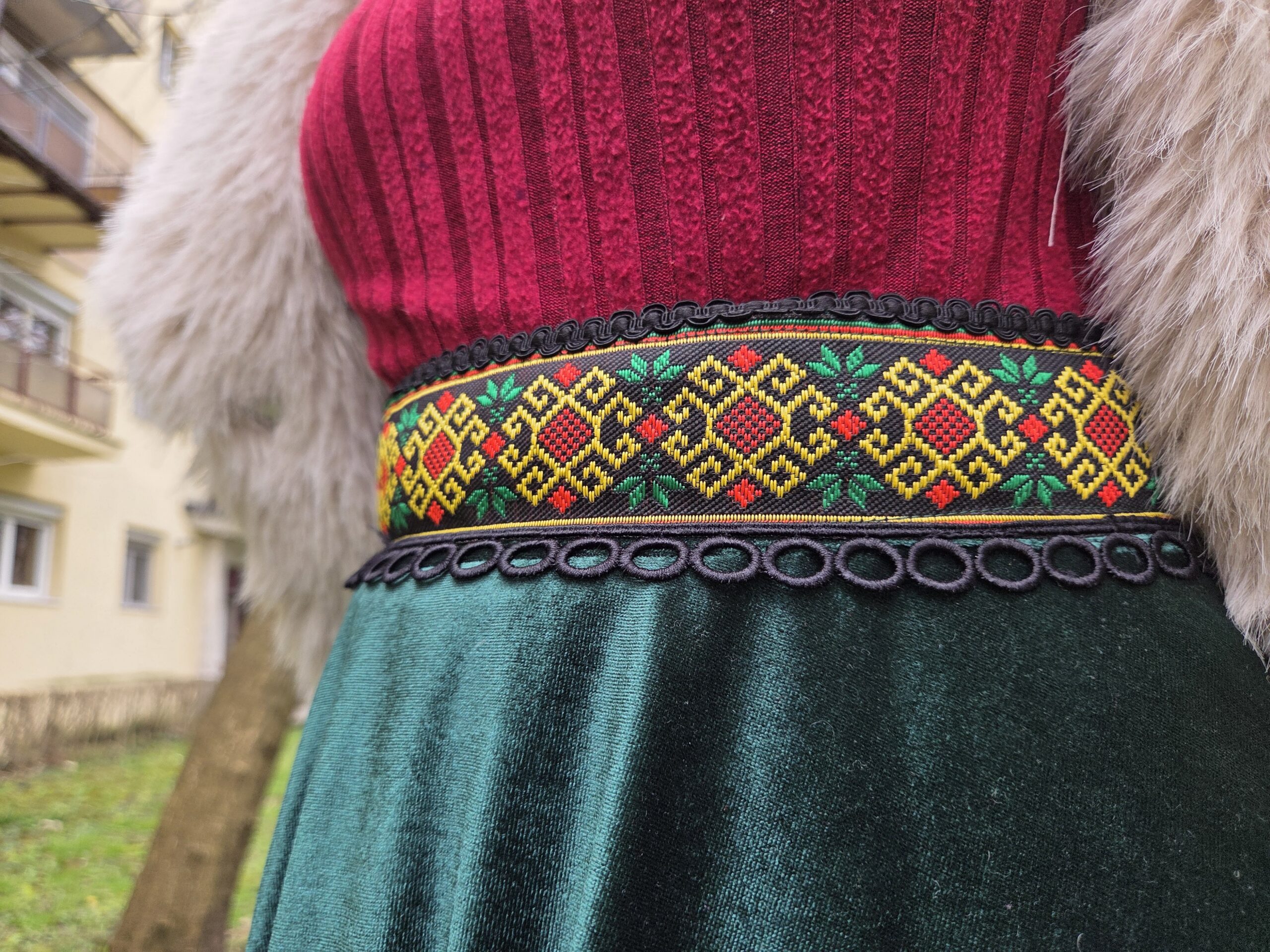 Emeral Velvet Skirt - Image 3