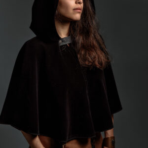 Black Handmade Velvet Hooded Cape – Wear Your Own Fairytale
