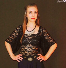 Black Lace "Ie" Blouse – Elegant Boho & Gothic Romance